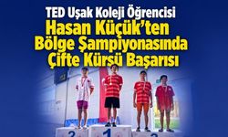 TED Uşak Koleji Öğrencisi Hasan Küçük'ten Bölge Şampiyonasında Çifte Kürsü Başarısı