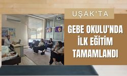Uşak'ta Gebe Okulu'nda İlk Eğitim Tamamlandı