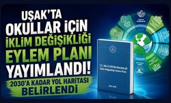 Uşak'ta Okullar İçin İklim Değişikliği Eylem Planı Yayımlandı! 2030'a Kadar Yol Haritası Belirlendi
