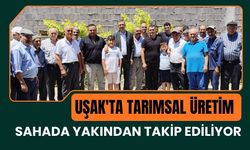 Uşak'ta Tarımsal Üretim Sahada Yakından Takip Ediliyor