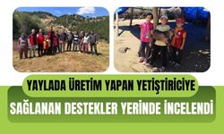 Yaylada Üretim Yapan Yetiştiriciye Sağlanan Destekler Yerinde İncelendi