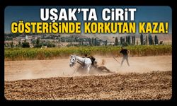 Uşak’ta Cirit Gösterisinde Korkutan Kaza!