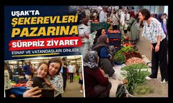 Uşak’ta Şekerevleri Pazarına Sürpriz Ziyaret, Esnaf ve Vatandaşları Dinledi