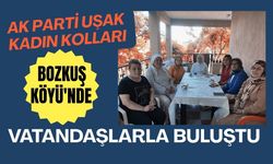 AK Parti Uşak Kadın Kolları Bozkuş Köyü'nde Vatandaşlarla Buluştu