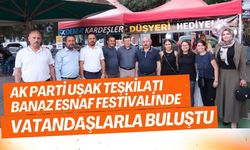 AK Parti Uşak Teşkilatı Banaz Esnaf Festivali'nde Vatandaşlarla Buluştu