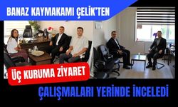 Banaz Kaymakamı Çelik’ten Üç Kuruma Ziyaret, Çalışmaları Yerinde İnceledi