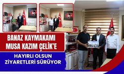 Banaz Kaymakamı Musa Kazım Çelik’e Hayırlı Olsun Ziyaretleri Sürüyor