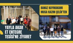 Banaz Kaymakamı Musa Kazım Çelik'ten Yayla Akar Et Entegre Tesisi'ne Ziyaret