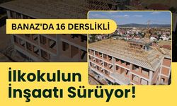 Banaz'da 16 Derslikli İlkokulun İnşaatı Sürüyor! Elektrik Tesisatı Çalışmaları Devam Ediyor
