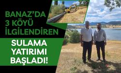 Banaz’da 3 Köyü İlgilendiren Sulama Yatırımı Başladı! 20 Kilometrelik Hat Yenileniyor