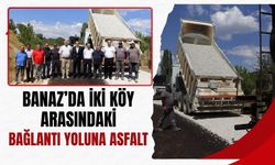 Banaz’da İki Köy Arasındaki Bağlantı Yoluna Asfalt