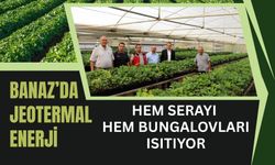 Banaz’da Jeotermal Enerji Hem Serayı Hem Bungalovları Isıtıyor