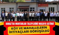 Banaz’da Muhtarlar Taleplerini Masaya Getirdi: Köy ve Mahallelerin İhtiyaçları Görüşüldü