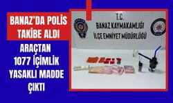Banaz’da Polis Takibe Aldı, Araçtan 1077 İçimlik Yasaklı Madde Çıktı