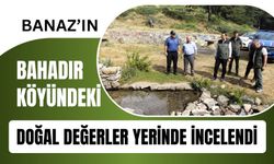 Banaz’ın Bahadır Köyündeki Doğal Değerler Yerinde İncelendi