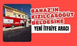 Banaz’ın Kızılcasöğüt Beldesine Yeni İtfaiye Aracı