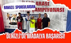 Banazlı Sporculardan Denizli'de Madalya Başarısı! Kick Boks Şampiyonasında Gururlandırdılar