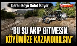 Dereli Köyü Gölet İstiyor, “Bu Su Akıp Gitmesin, Köyümüze Kazandırılsın”