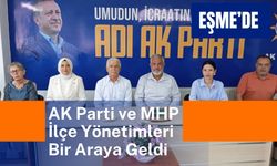 Eşme’de AK Parti ve MHP İlçe Yönetimleri Bir Araya Geldi