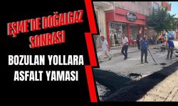Eşme’de Doğalgaz Sonrası Bozulan Yollara Asfalt Yaması