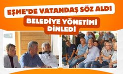 Eşme’de Vatandaş Söz Aldı, Belediye Yönetimi Dinledi