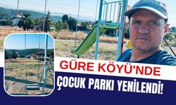 Güre Köyü'nde Çocuk Parkı Yenilendi! Oyun Alanı Daha Güvenli Hale Getirildi