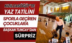 Kızılcasöğüt’te Yaz Tatilini Sporla Geçiren Çocuklara Başkan Tuncay’dan Sürpriz