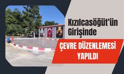 Kızılcasöğüt’ün Girişinde Çevre Düzenlemesi Yapıldı