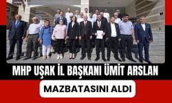 MHP Uşak İl Başkanı Ümit Arslan Mazbatasını Aldı, İlk Ziyareti Şehitliğe Oldu