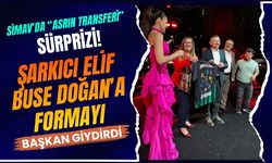 Simav’da “Asrın Transferi” Sürprizi! Şarkıcı Elif Buse Doğan’a Formayı Başkan Giydirdi