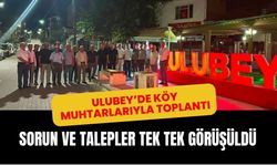 Ulubey’de Köy Muhtarlarıyla Toplantı: Sorun ve Talepler Tek Tek Görüşüldü