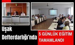 Uşak Defterdarlığı’nda 5 Günlük Eğitim Tamamlandı, Başarılı Personel Belgesini Aldı