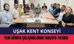Uşak Kent Konseyi Yeni Dönem Çalışmalarını Masaya Yatırdı