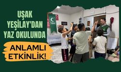 Uşak Yeşilay'dan Yaz Okulunda Anlamlı Etkinlik! Çocuklar Hem Öğrendi Hem Eğlendi