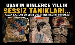 Uşak'ın Binlerce Yıllık Sessiz Tanıkları... Kaçak Kazılar Bu Eşsiz Duvar Resimlerini Parçaladı