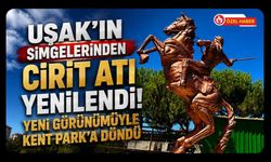 Uşak’ın Simgelerinden Cirit Atı Yenilendi! Yeni Görünümüyle Kent Park’a Döndü