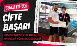 Uşaklı Ege’den Çifte Başarı, LGS’de Yüzde 1’lik Dilim, Havuzda Türkiye Derecesi