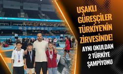 Uşaklı Güreşçiler Türkiye'nin Zirvesinde! Aynı Okuldan 2 Türkiye Şampiyonu