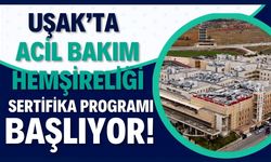 Uşak'ta Acil Bakım Hemşireliği Sertifika Programı Başlıyor! Başvurular 10 Ağustos'ta Açılıyor