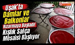 Uşak’ta Damlar ve Balkonlar Kızarmaya Başladı! Kışlık Salça Mesaisi Başlıyor