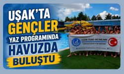 Uşak’ta Gençler Yaz Programında Havuzda Buluştu