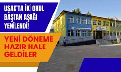 Uşak’ta İki Okul Baştan Aşağı Yenilendi! Yeni Döneme Hazır Hale Geldiler