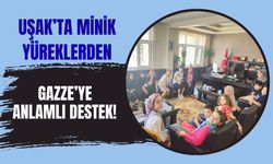 Uşak’ta Minik Yüreklerden Gazze’ye Anlamlı Destek! Harçlıklarını Bağışladılar