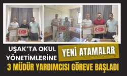 Uşak’ta Okul Yönetimlerine Yeni Atamalar, 3 Müdür Yardımcısı Göreve Başladı