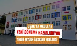 Uşak’ta Okullar Yeni Döneme Hazırlanıyor, Timur Ertürk İlkokulu Yenilendi