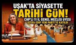 Uşak'ta Siyasette Tarihi Gün! CHP'li 11 İl Genel Meclisi Üyesi İstifa Edip Yeni Parti'ye Katıldı