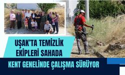 Uşak’ta Temizlik Ekipleri Sahada, Kent Genelinde Çalışma Sürüyor