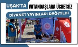 Uşak’ta Vatandaşlara Ücretsiz Diyanet Yayınları Dağıtıldı