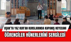 Uşak’ta Yaz Kur’an Kurslarında Kapanış Heyecanı: Öğrenciler Hünerlerini Sergiledi