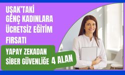 Uşak’taki Genç Kadınlara Ücretsiz Eğitim Fırsatı: Yapay Zekadan Siber Güvenliğe 4 Alan